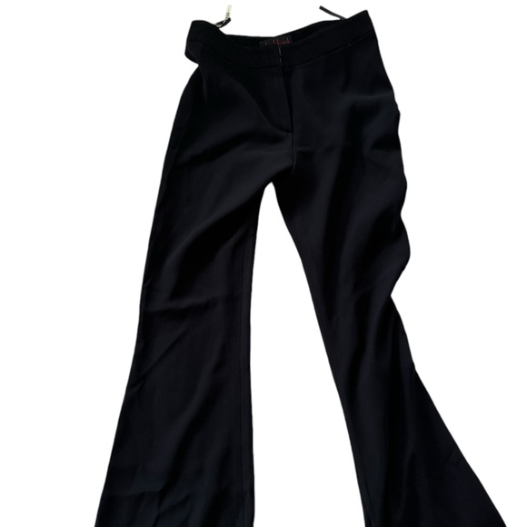 Nha Khanh Black Trouser Pant Flared Leg Size 4 - Picture 3 of 3